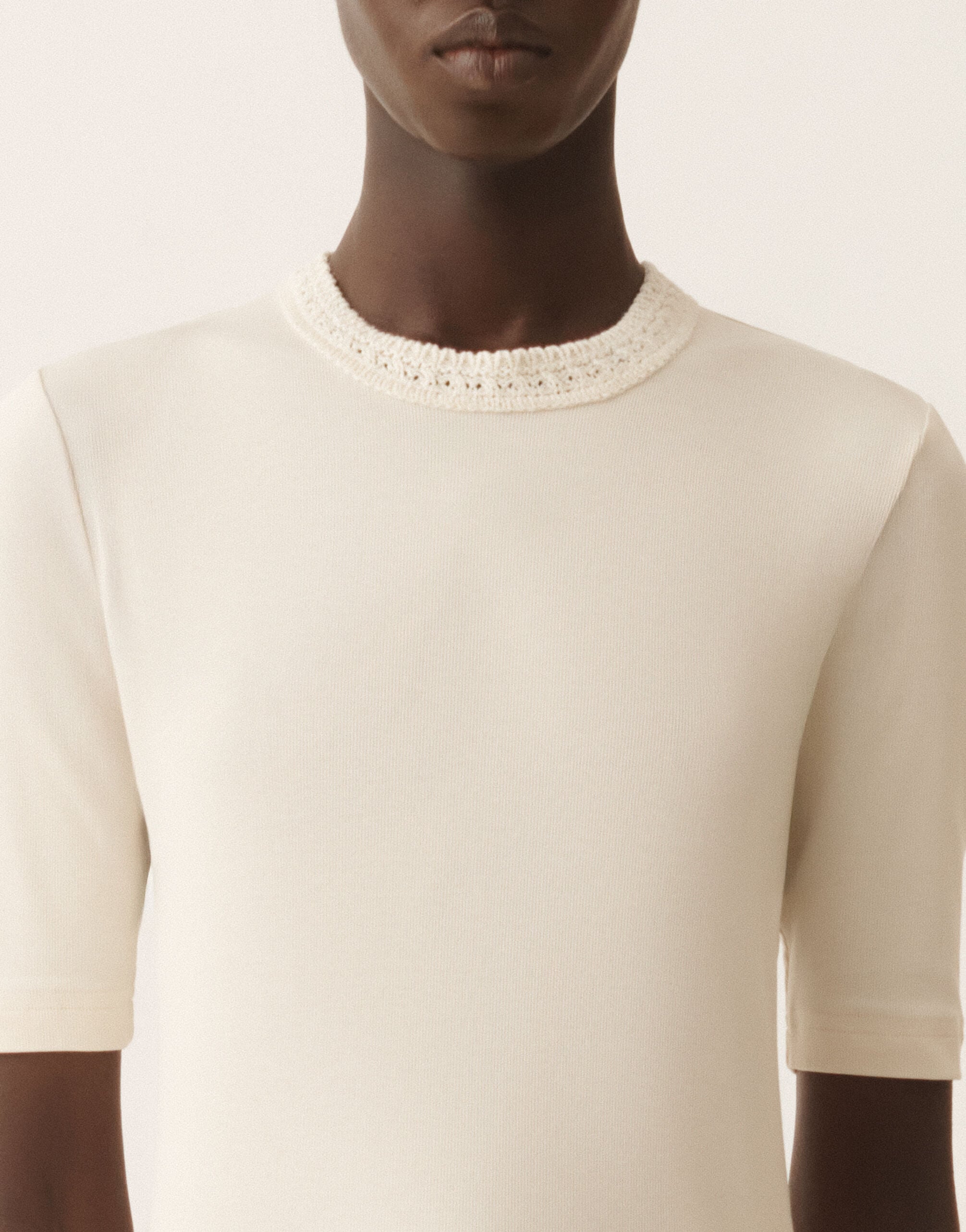 Jersey T-shirt, butter for Women | Fabiana Filippi®