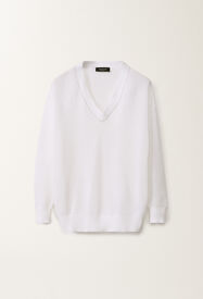 Fabiana Filippi Pullover aus Bio-Baumwolle, optisch weiß WEISS MAD275F546L3340000