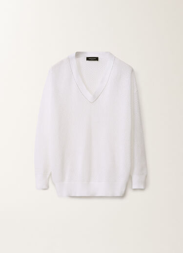 Fabiana Filippi Pullover aus Bio-Baumwolle, optisch weiß WEISS MAD275F546L3340000