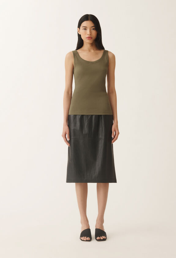 Fabiana Filippi Débardeur en jersey, gazon VERT JED265F150L1800000