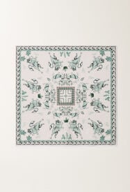 Fabiana Filippi Tuch aus Seiden-Twill mit Print Picta, wassergrün GRÜN SAD275A015L4050000