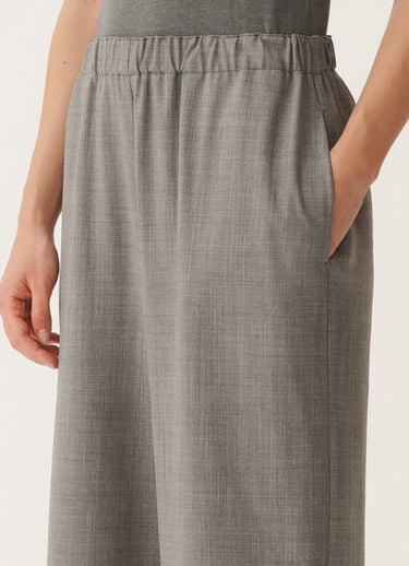 Fabiana Filippi Pantalon Trevi en laine froide, rocher chiné GRIS PAD265F310D6200000