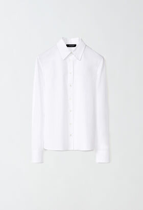 Fabiana Filippi Poplin shirt, optical white WHITE MAD264F031N9000000