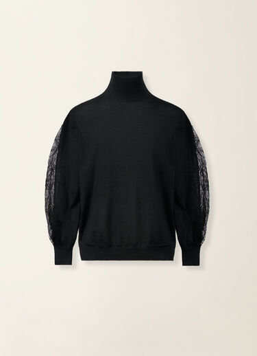 Cashmere and silk turtleneck sweater, black Fabiana Filippi Cashmere and silk turtleneck sweater, black Black MAD226F408M4090000