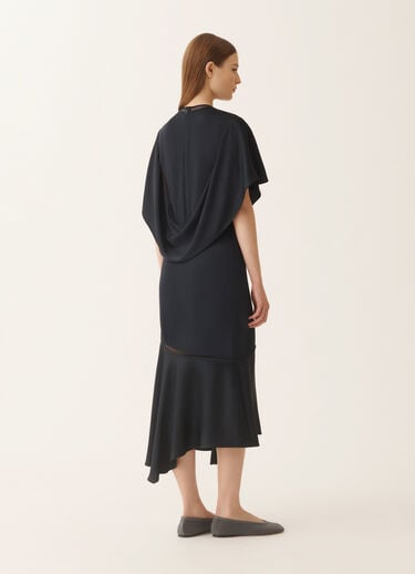 Fabiana Filippi Midi dress in midnight blue enver satin Blue ABD266F187L7800000