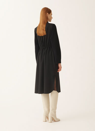 Fabiana Filippi Shirt dress in flannel, black Black ABD225F560L6810000