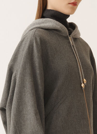 Fabiana Filippi Bomber en flanelle, rock Gris GCD225F555L6750000