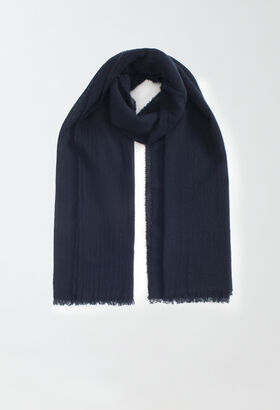 Fabiana Filippi Cashmere scarf, ink blue WHITE SAD214A787I1510000