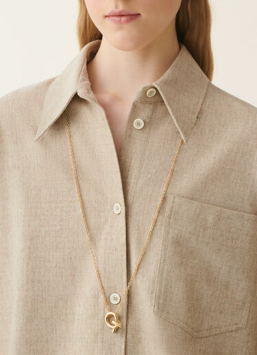 Knot pendant necklace, gold Fabiana Filippi Knot pendant necklace, gold Gold BXD216A901M5320000