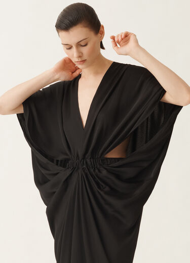 Fabiana Filippi Dress in enver satin, black Black ABD225F625D9020000