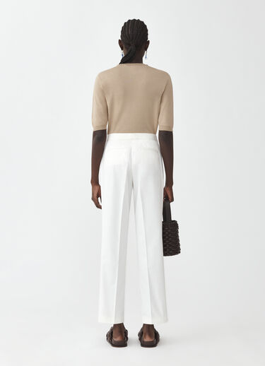 Fabiana Filippi COTTON GABARDINE REGULAR FIT TROUSERS WHITE PAD274F260H4630000