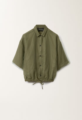 Fabiana Filippi Linen and viscose shirt, grass VANILLA GCD275F677D7870000