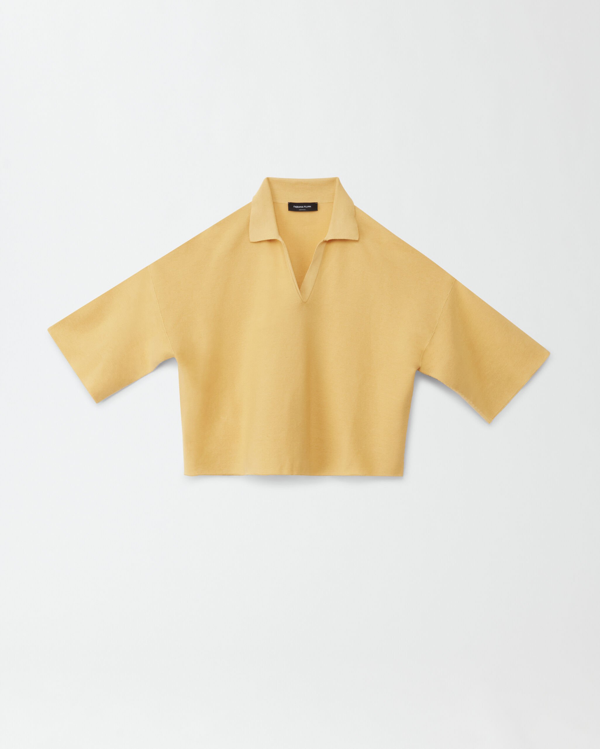 Fabiana Filippi Poloshirt aus Bio-Baumwolle, Mandarine CAD274F422H4570000
