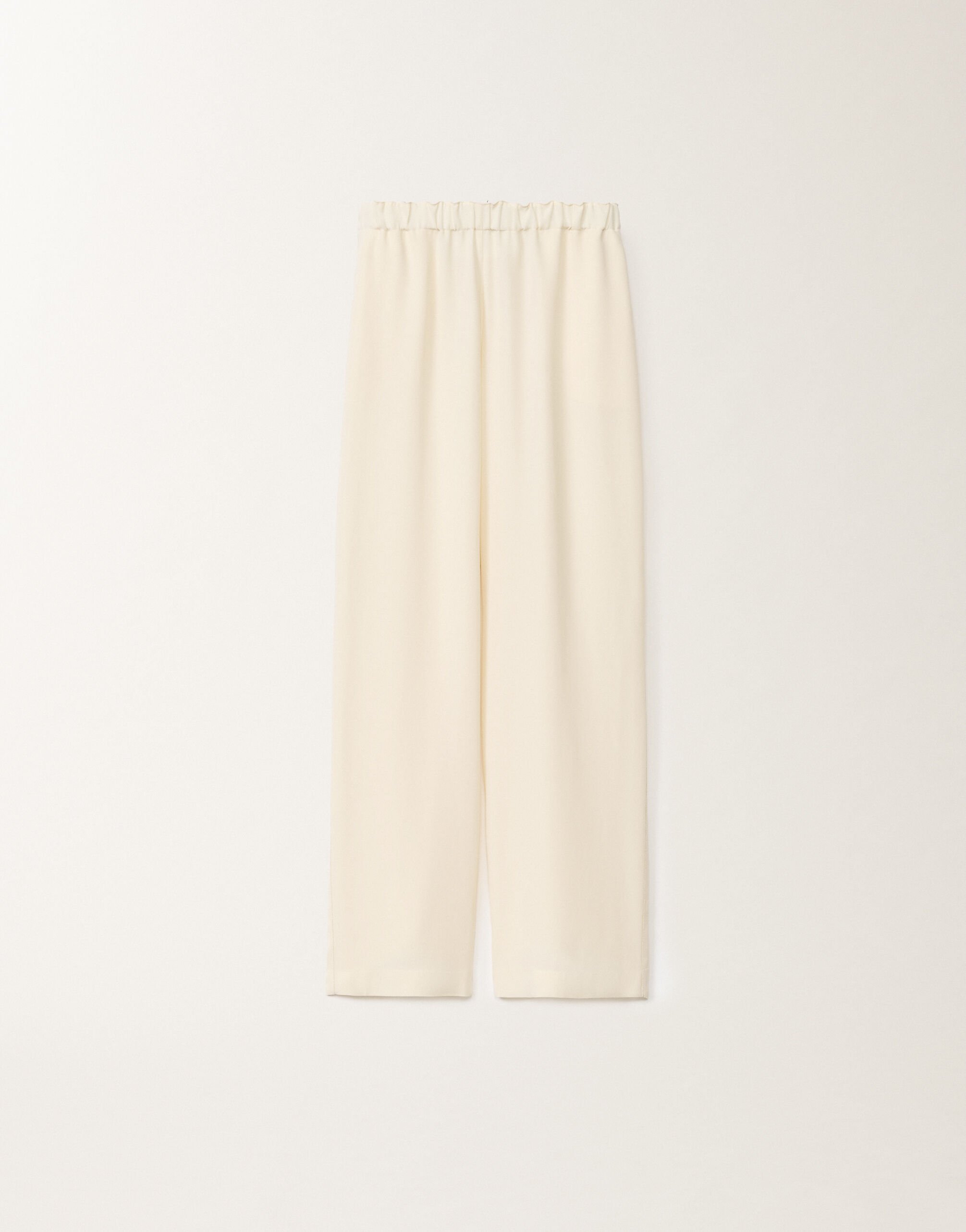 Fabiana Filippi Trevi longer envers satin trousers, vanilla WHITE PAD265F456L2880000