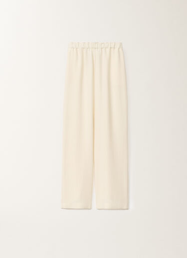 Fabiana Filippi Trevi longer envers satin trousers, vanilla WHITE PAD265F456L2880000