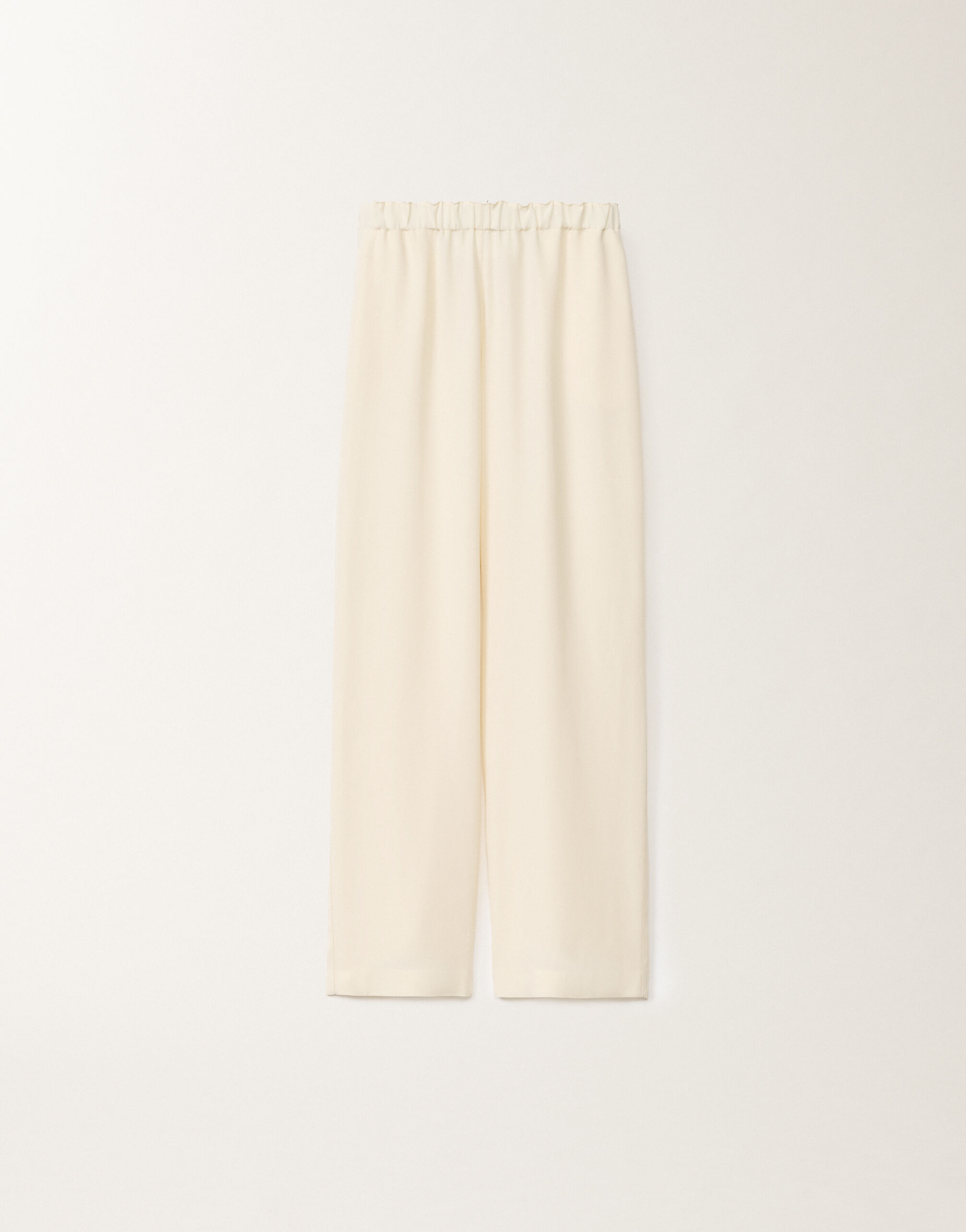 Fabiana Filippi Trevi longer envers satin trousers, vanilla WHITE PAD265F456L2880000