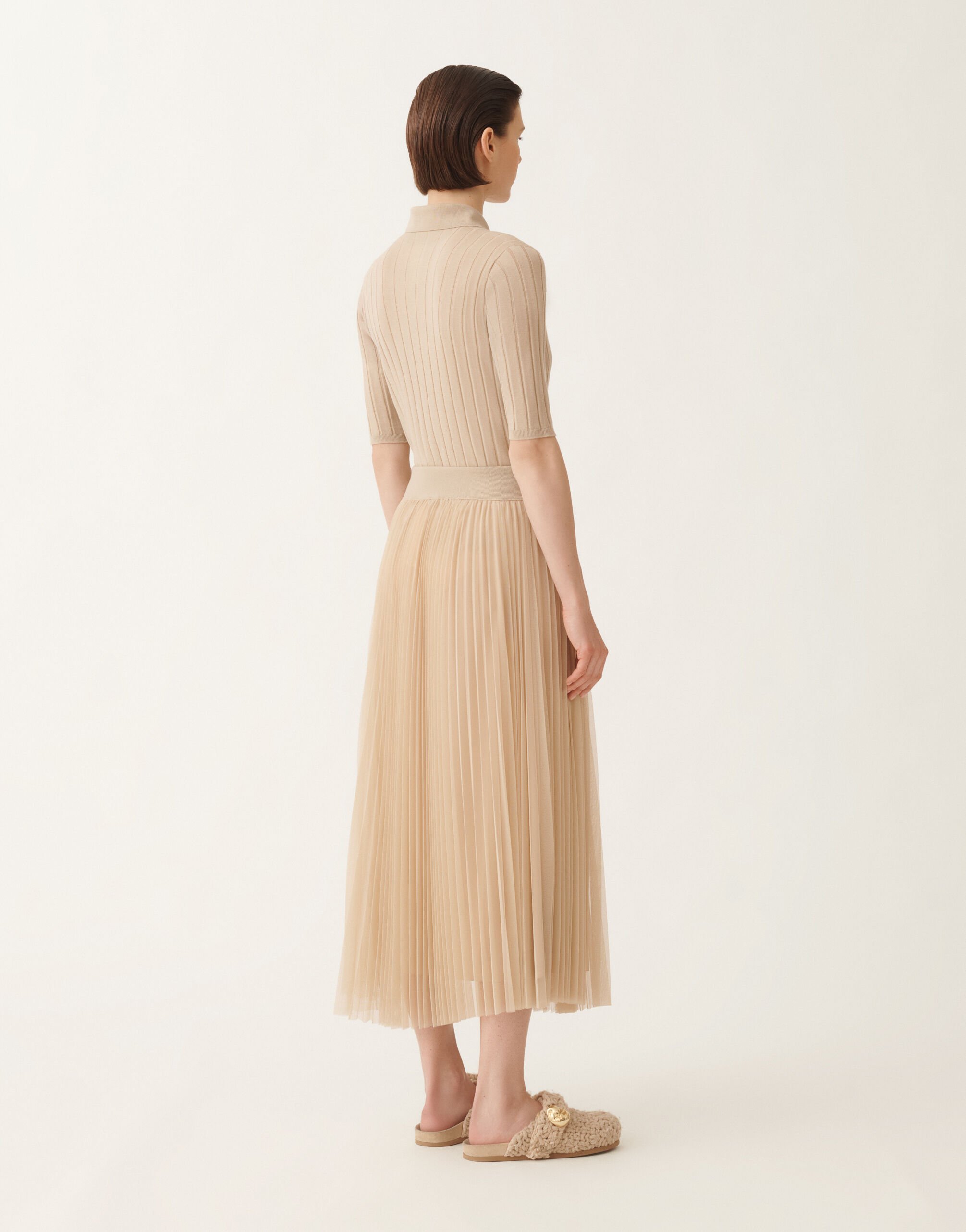 Fabiana Filippi Full tulle skirt, maple BEIGE GND215F426L5480000