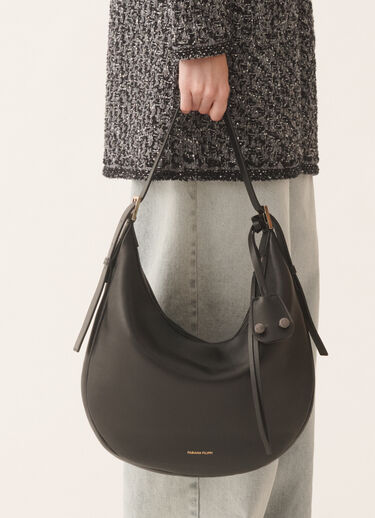 Fabiana Filippi Black nappa hobo bag Black BGD266A803M0040000