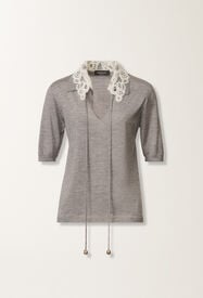 Fabiana Filippi Pull en cachemire et soie, roche GRIS MAD215F006L5940000