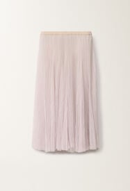 Fabiana Filippi Gonna in tulle plissé, malva MALVA GND275F845L3860000