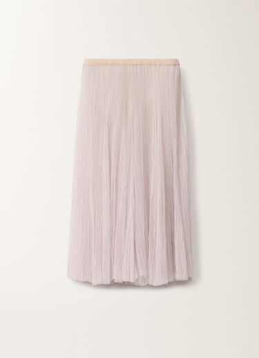 Fabiana Filippi Pleated tulle skirt, mauve LAVENDER GND275F845L3860000