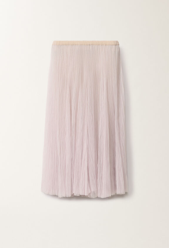 Fabiana Filippi Pleated tulle skirt, mauve LAVENDER GND275F845L3860000