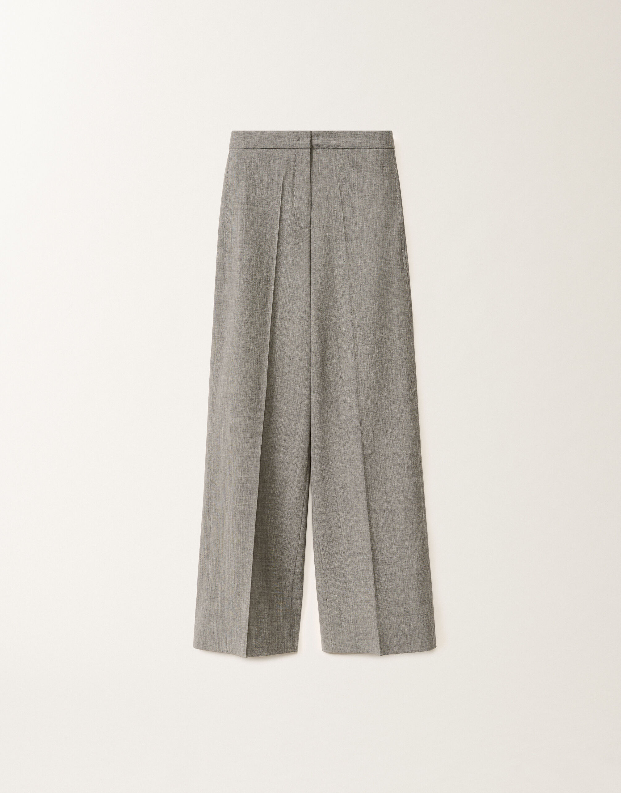 Fabiana Filippi ウール フレスコ Spoleto パンツ（メランジロック） グレー PAD265F307D6200000