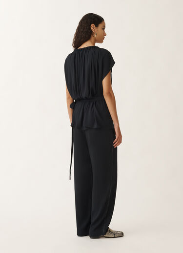 Fabiana Filippi Stretch sablé top, midnight blue BLUE TPD275F617L2350000