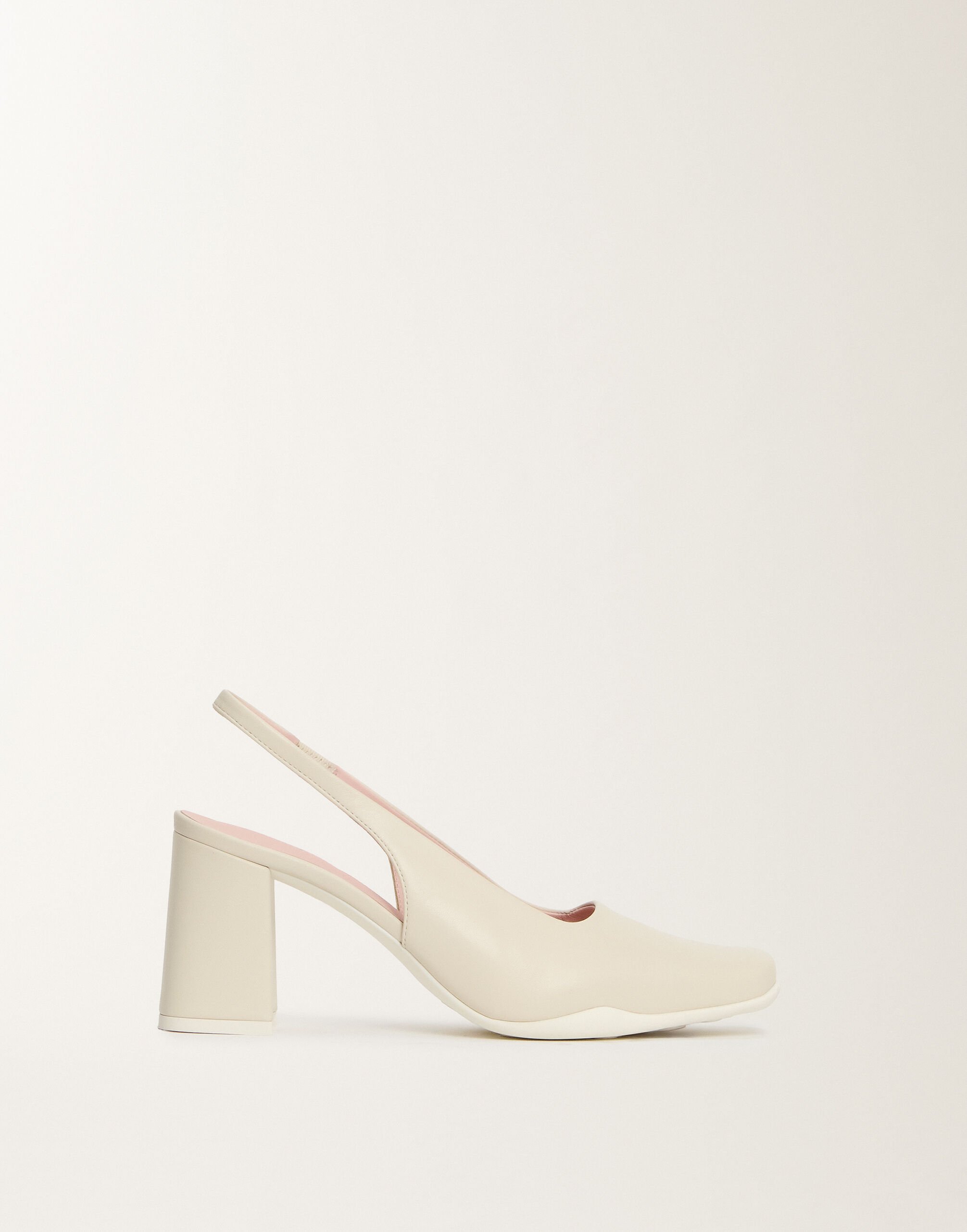 Fabiana Filippi Slingback in nappa leather, butter White ASD225A981L8270000