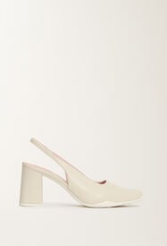 Fabiana Filippi Slingback in nappa leather, butter White ASD225A981L8270000