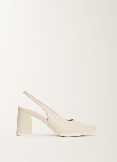 Fabiana Filippi Slingback in nappa leather, butter White ASD225A981L8270000