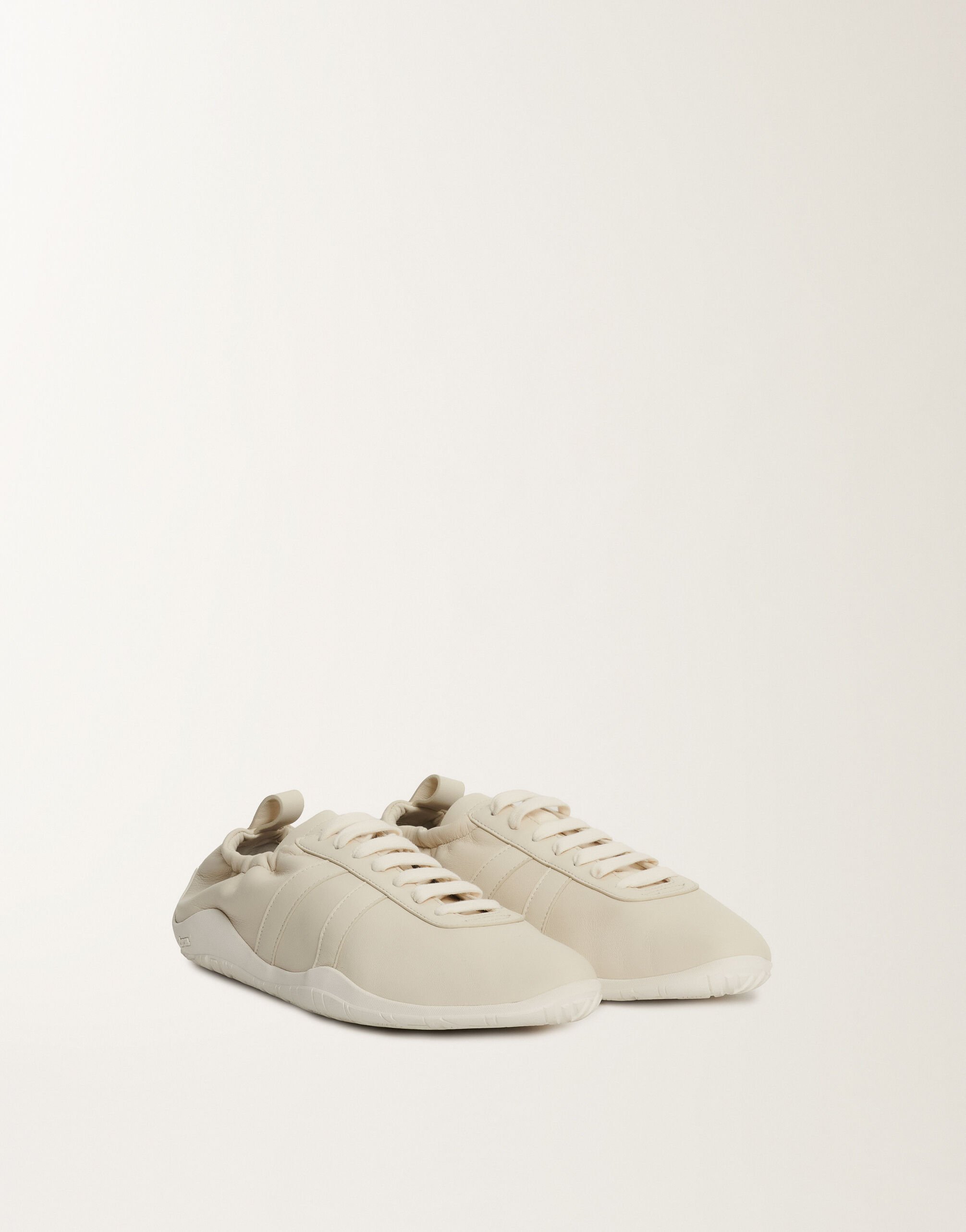 Fabiana Filippi Vintage-Sneakers aus Nappaleder, buttergelb Weiß ASD215A825L8160000