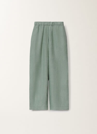Fabiana Filippi Trevi linen canvas trousers, teal TURQUOISE PAD275F310D8350000