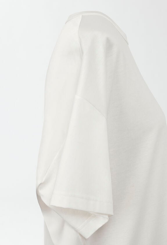 Fabiana Filippi Maxi-T-Shirt-Kleid aus Jersey, Weiß ABD274F469H4610000