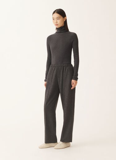 Fabiana Filippi Gubbio trousers in boiled wool jersey, slate Grey PAD225F322L6110000