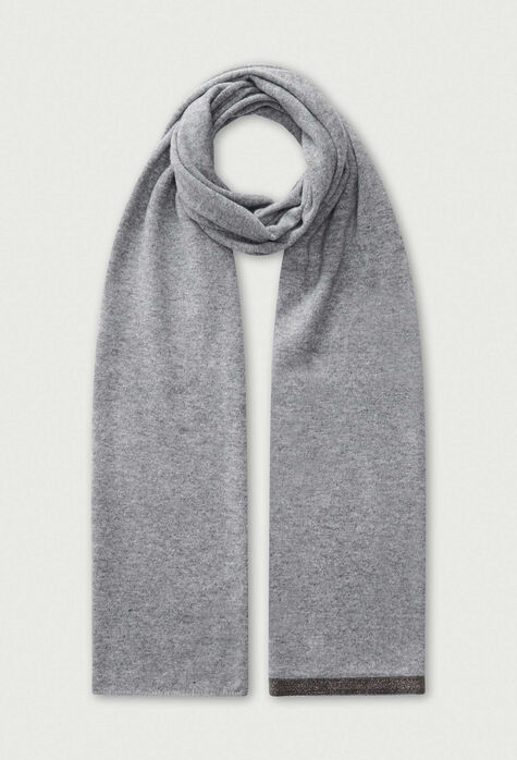 Fabiana Filippi Platinum scarf, rock grey SAD264A710I2510000