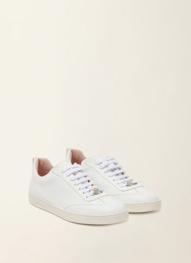 Fabiana Filippi Sneakers en cuir grainé, blanc optique Blanc optique ASD216A846M5040000