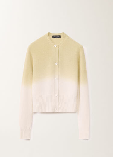 Fabiana Filippi Gradient platinum cardigan, aloe GREEN MAD265F103L1600000