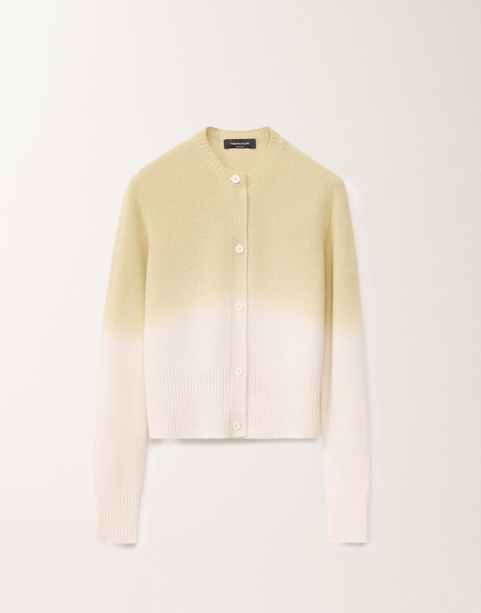 Fabiana Filippi Gradient platinum cardigan, aloe GREEN MAD265F103L1600000
