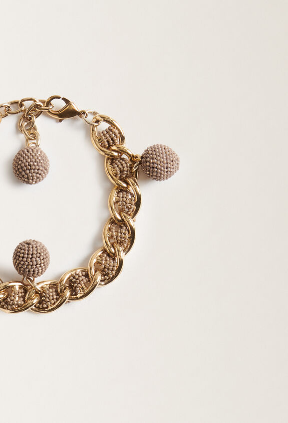 Fabiana Filippi Bracciale in filo diamante, cammello ORO BXD215A845L8440000