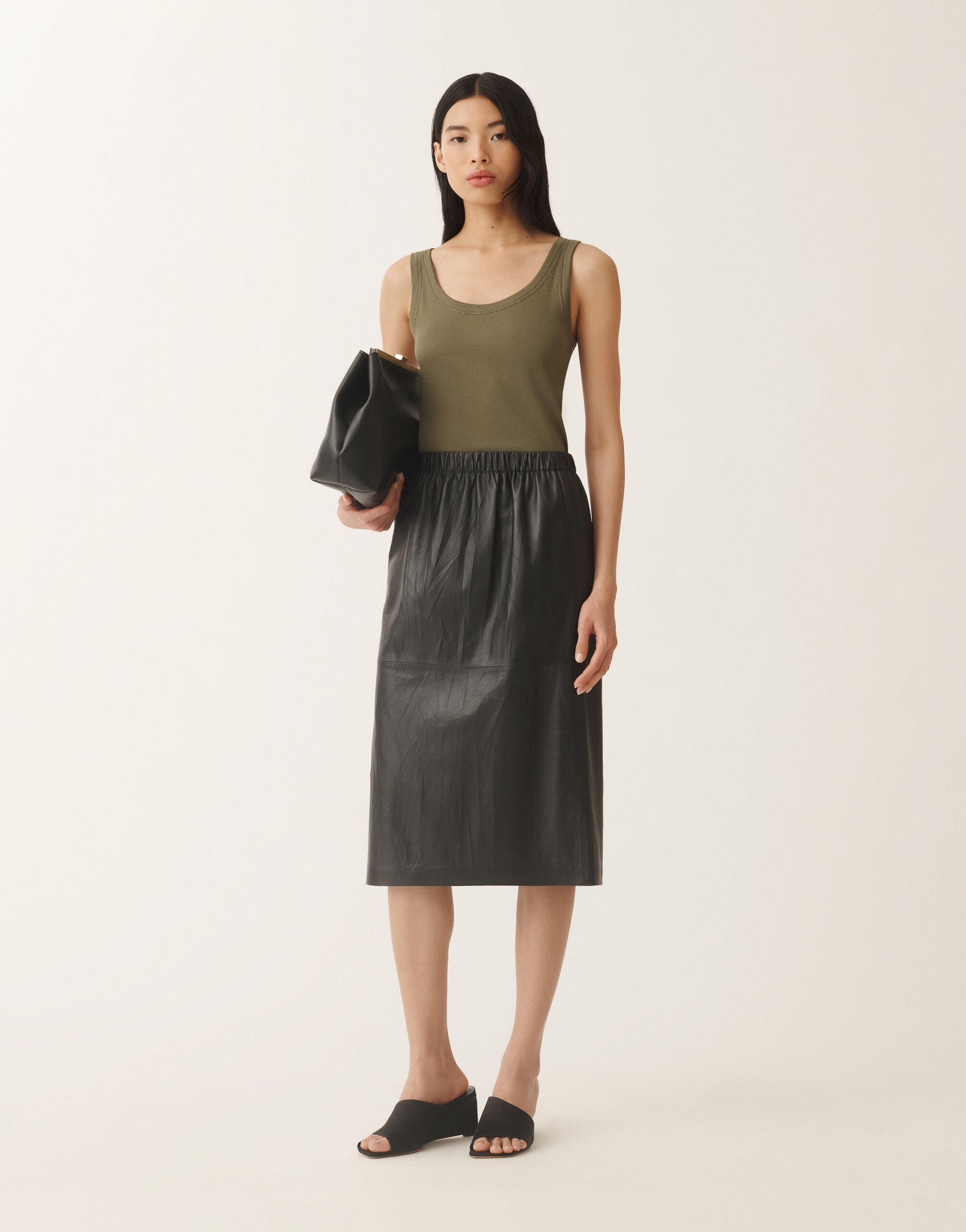 Fabiana Filippi Jersey vest top, grass GRASS JED265F150L1800000