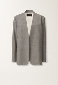 Fabiana Filippi Veste longue en laine froide, roche chinée GRIS GCD215F206L5230000