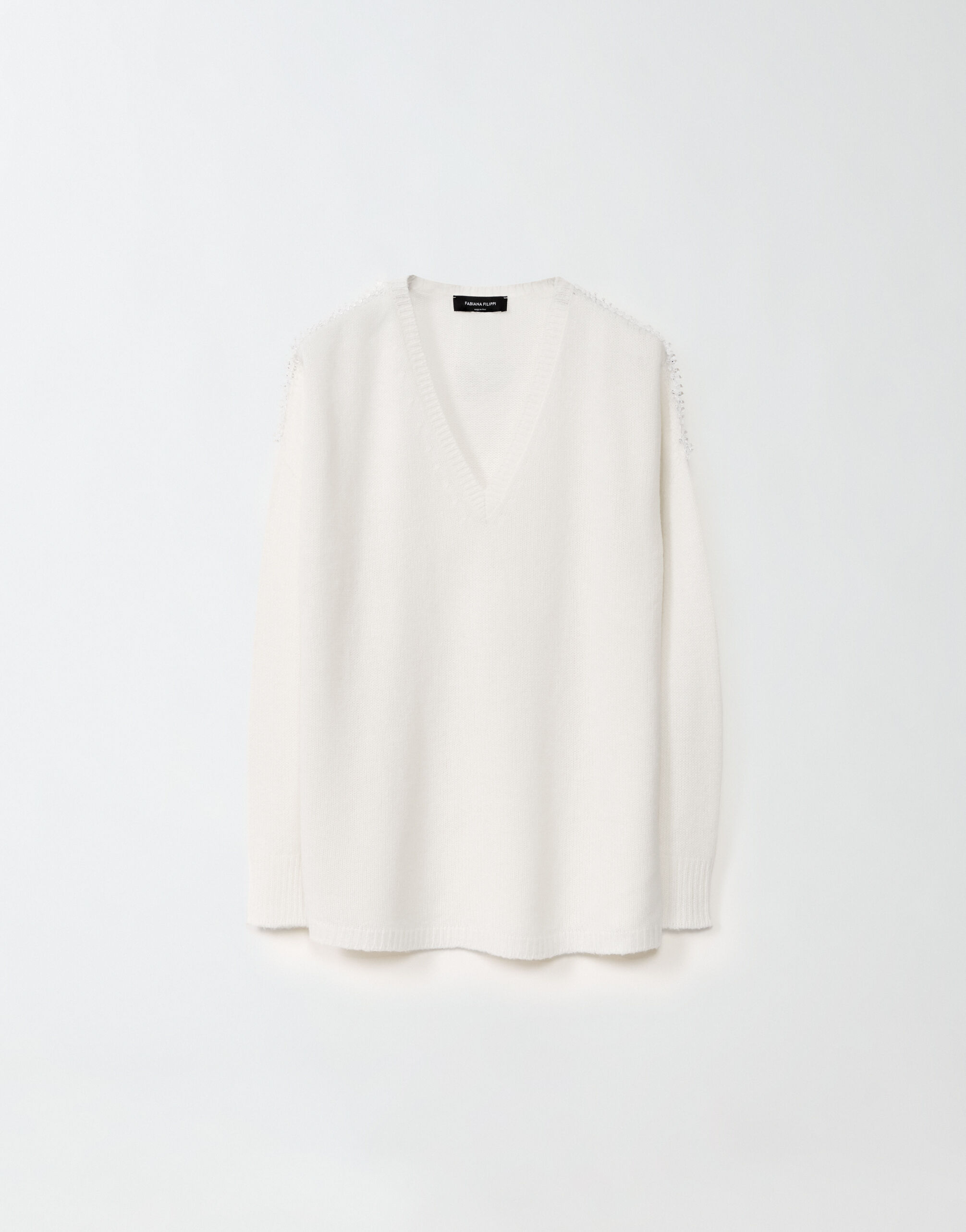 Cashmere sweater raffia for Women Fabiana Filippi