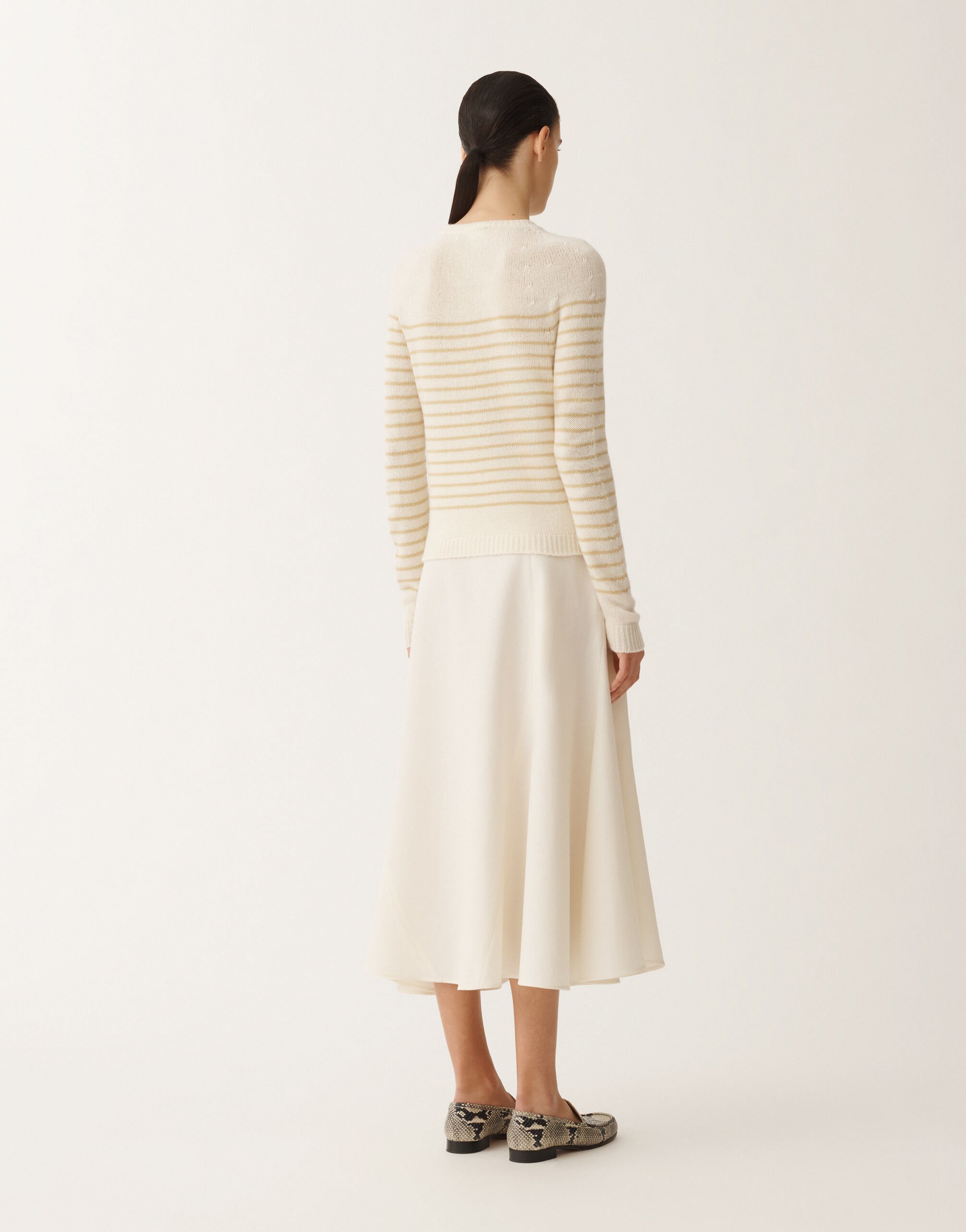 Fabiana Filippi Brushed cashmere pullover, gold YELLOW MAD265F031L2200000