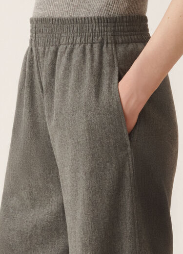 Fabiana Filippi Pantalon Amelia en flanelle, rock Gris PAD225F291D1860000