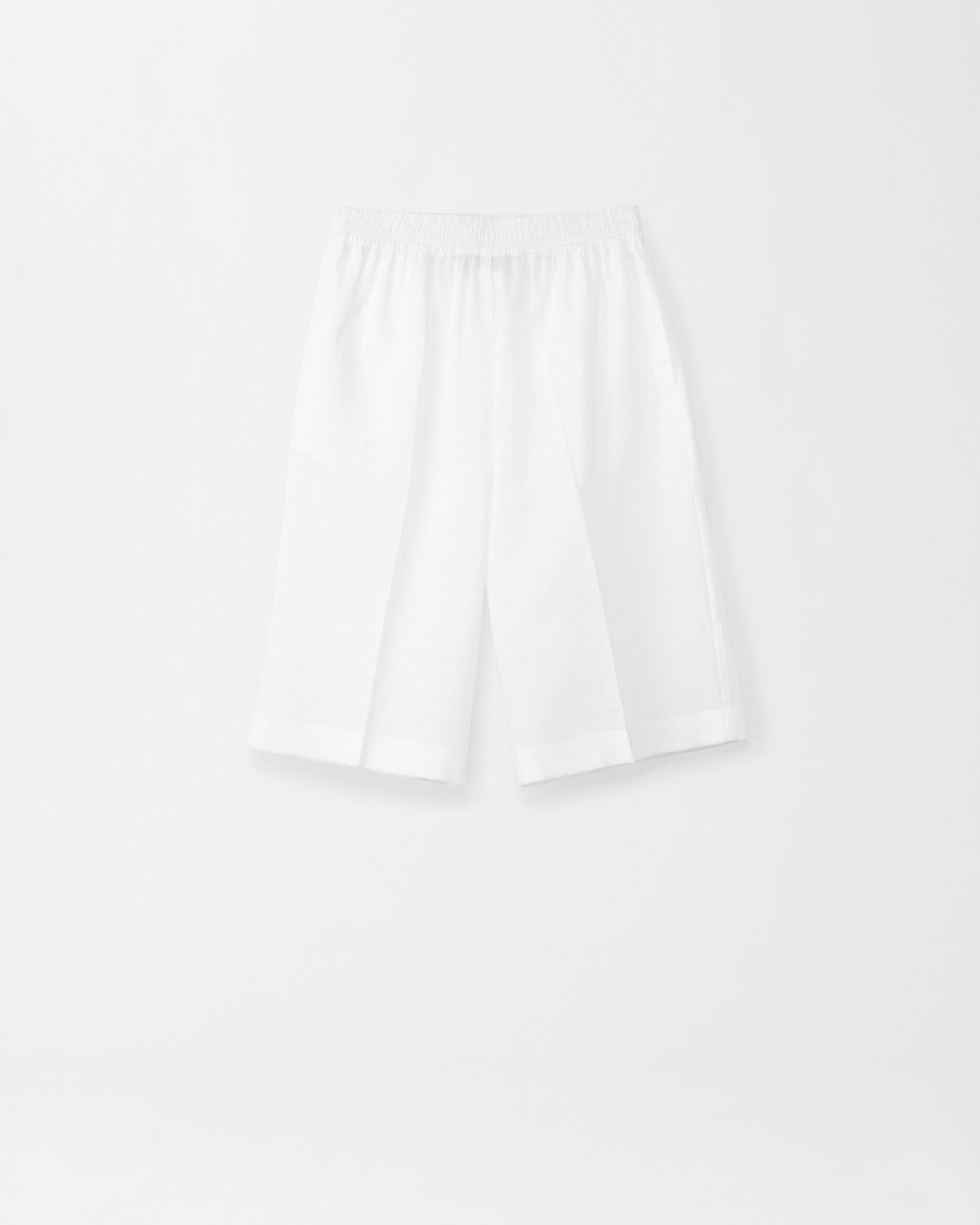 Fabiana Filippi Bermudashorts aus Leinengewebe, Optisches Weiß ABD274F499H4800000