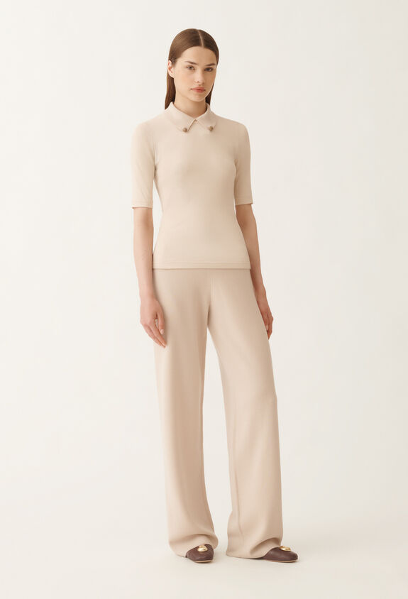 Fabiana Filippi Jersey T-shirt, cream PINK JED215F132L5760000