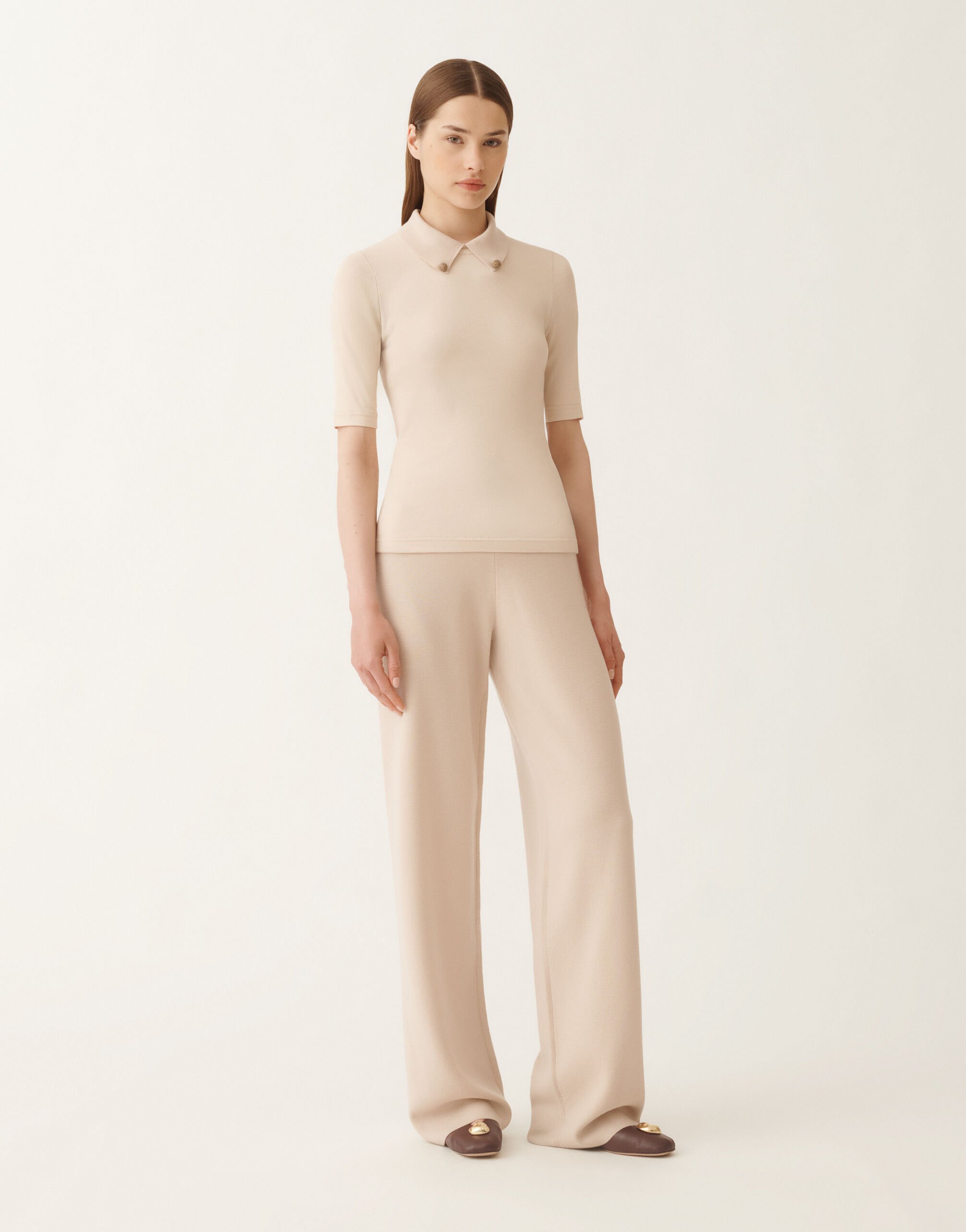 Fabiana Filippi Jersey T-shirt, cream PINK JED215F132L5760000