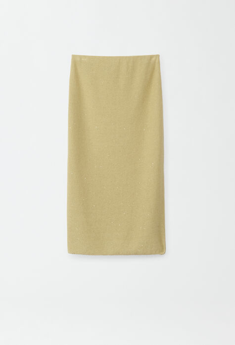 Fabiana Filippi Sequinned skirt, pistachio GND274F677H4330000