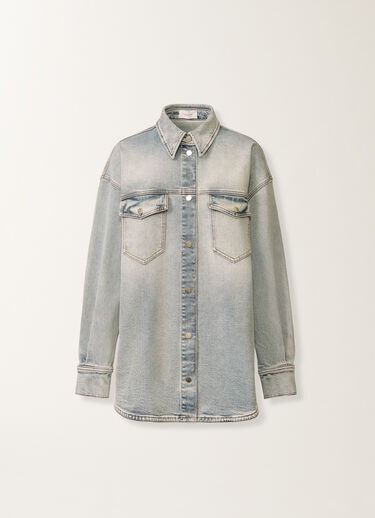 Fabiana Filippi Camicia in denim, marmorizzato acqua Blu CAD266F301L7310000